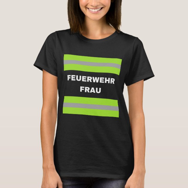 Camiseta Fasching Kostüm Kinder Feuerwehr Frau Karneval (Anverso)