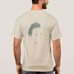 Camiseta Fascinante cara de una mujer con colchón verde