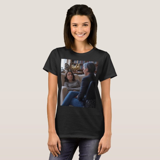 Camiseta Fascination With Ducks women black T-shirt (Anverso completo)