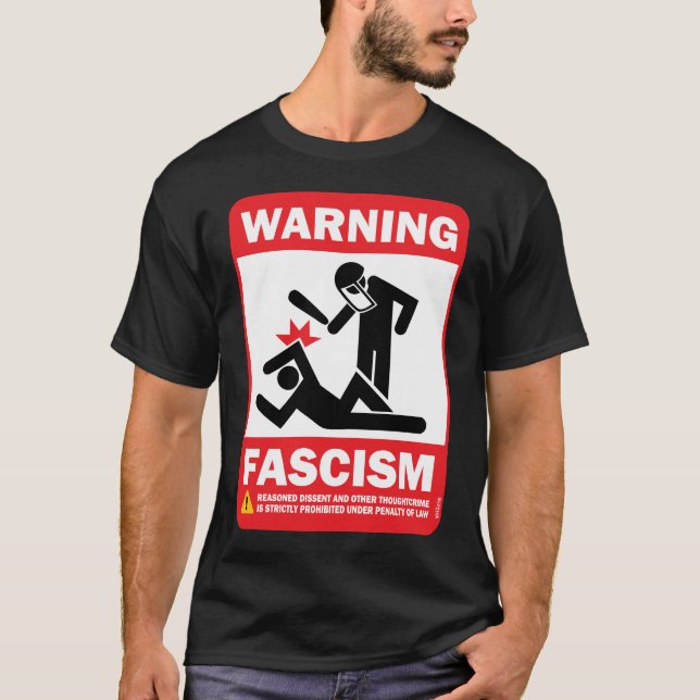 Camiseta fascismo amonestador (Anverso)