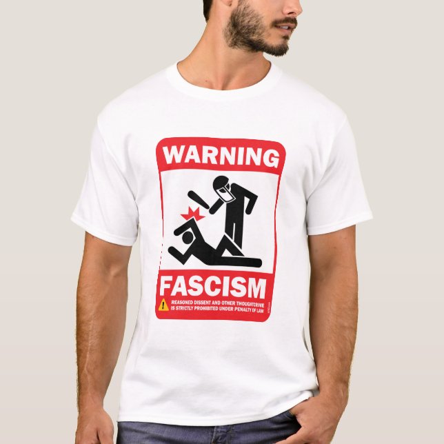 Camiseta fascismo amonestador (Anverso)