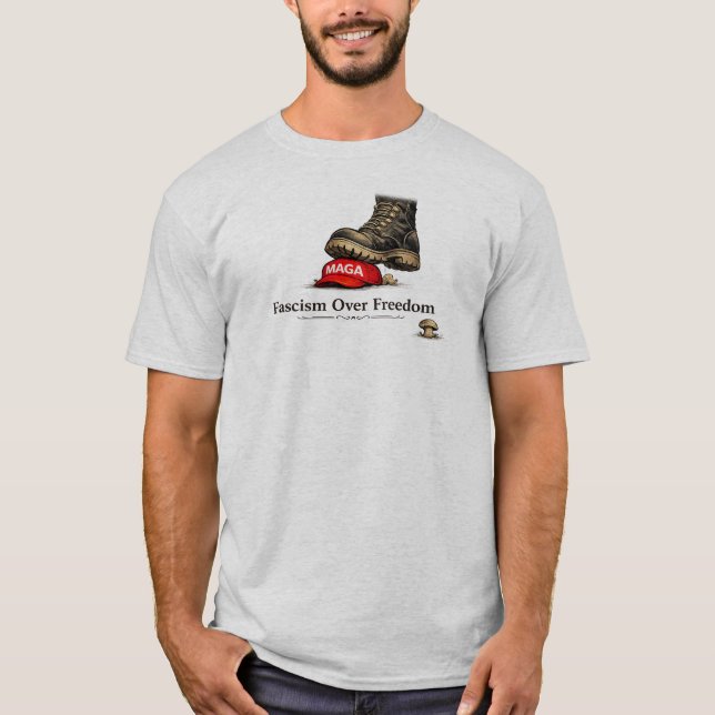 CAMISETA FASCISMO SOBRE LIBERTAD (Anverso)
