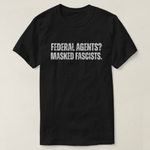 Camiseta Fascistas Enmascarados Protestan contra ICE