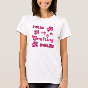 Camiseta Fase de Creación de Tipografía Rosa Caliente