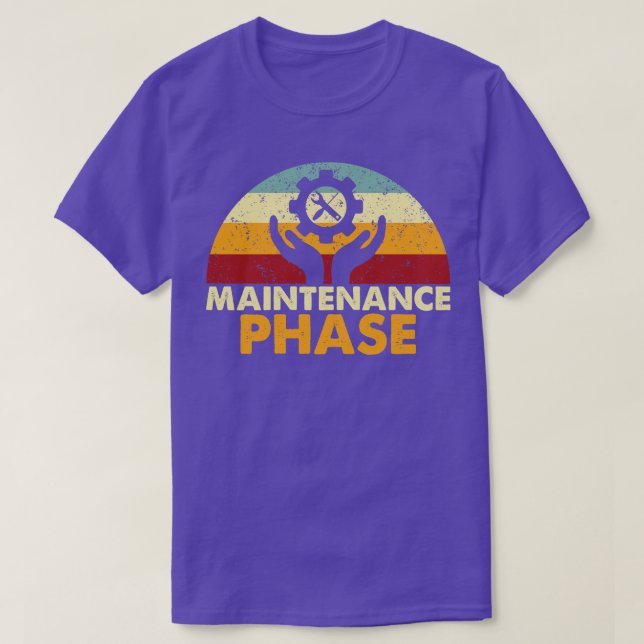 Camiseta Fase de mantenimiento retro (Diseño del anverso)