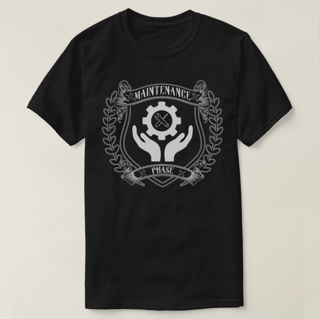 Camiseta Fase de mantenimientoVersión blanca de Ghost (Diseño del anverso)