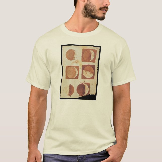 Camiseta Fases 1616 de la luna de Galileo (Anverso)