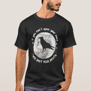 Camiseta Fases De La Luna Abre Tu Mente Raven Wicca Tatt