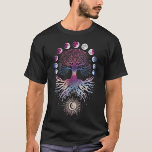 Camiseta Fases de la Luna Árbol de la Vida