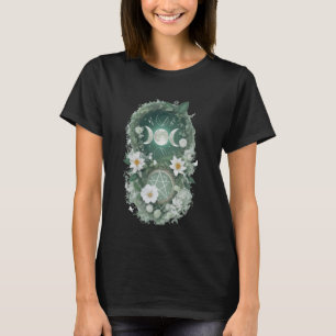 Camiseta Fases De La Luna Astrología Hermosa Gr Floral Míst