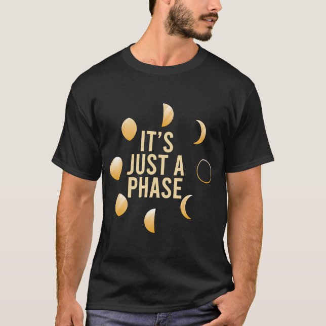 Camiseta Fases de la Luna Astronomía Astrónomo Espiritual P (Anverso)