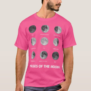 Camiseta Fases de la Luna - Ciclo de la Luna - Ciclo lunar 