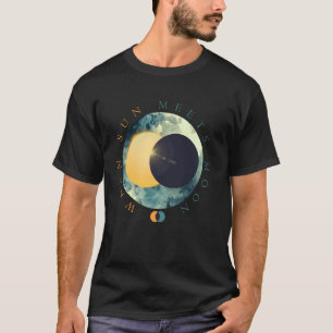 Camiseta Fases de la Luna de Sol Celestial Astro del Espaci