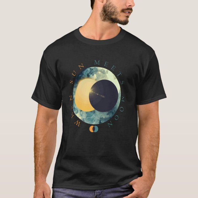 Camiseta Fases de la Luna de Sol Celestial Astro del Espaci (Anverso)