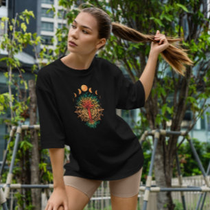 Camiseta Fases de la luna Naturaleza de Mandala