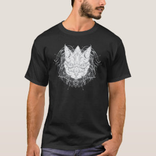 Camiseta Fases De La Luna Oculta De Gato Pagan Wicca Wicca