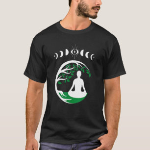 Camiseta Fases de Yoga de la Luna Árbol del Tercer Ojo