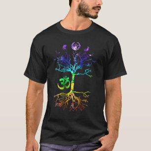 Camiseta Fases Del Árbol Luna De La Vida Om Chakra