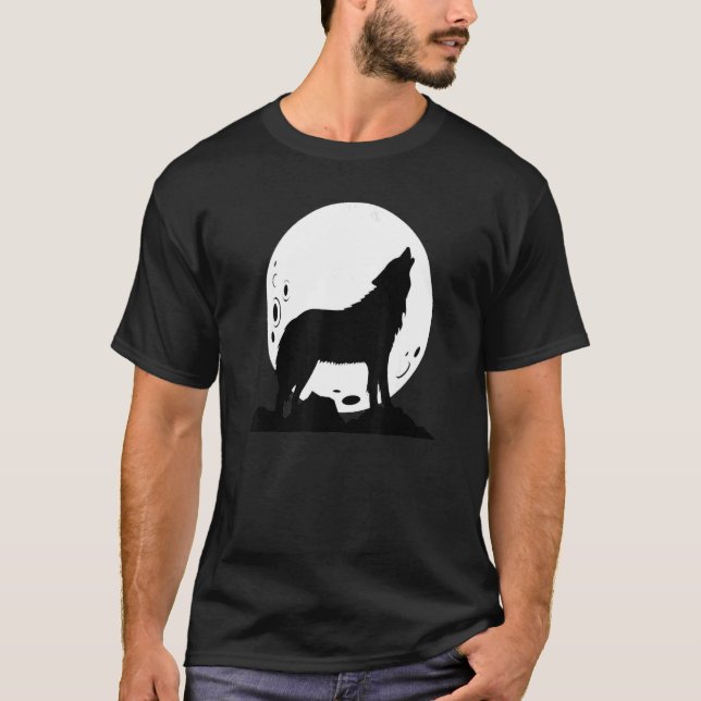 Camiseta fases del lobo durante el levantamiento del lobo l (Anverso)