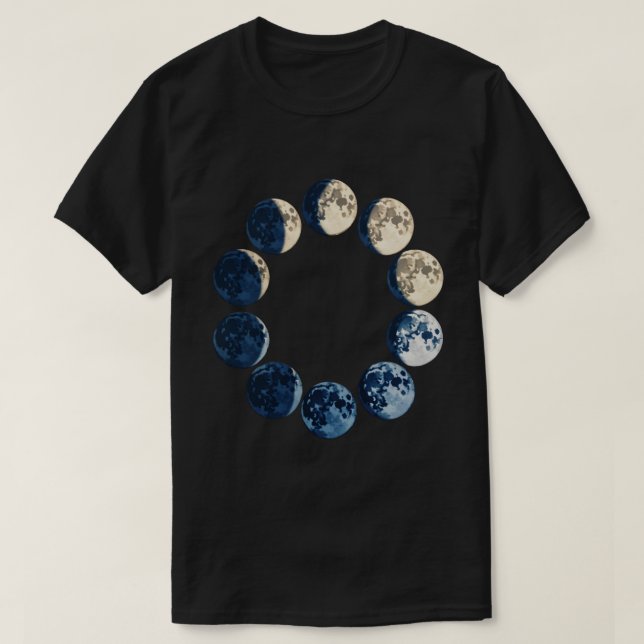 Camiseta Fases Lunares (Diseño del anverso)