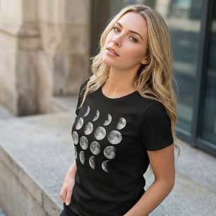 Camiseta Fases Lunares Ciclo Lunar Tumblr