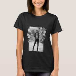 Camiseta FASHION Art Chica Blanco y Negro Hermoso