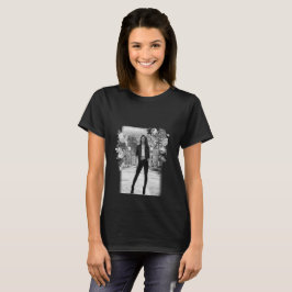 Camiseta FASHION Art Chica Blanco y Negro Hermoso