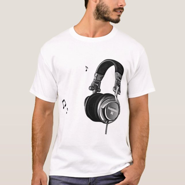Camiseta Fashion music Heardphone (Anverso)