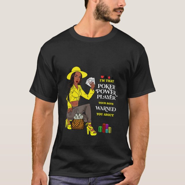 Camiseta Fashion Poker Jugador de cartas juegos casino Mela (Anverso)