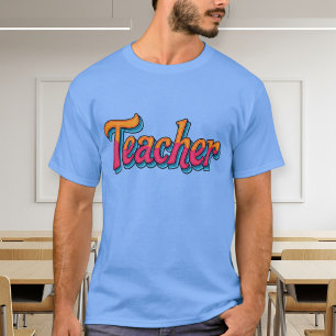 Camiseta Fashionable Teacher T-Shirt - Cute Unisex Cotton