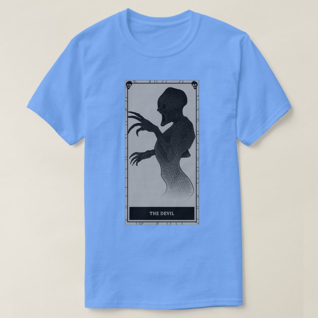 Camiseta Fasmofobia La carta del tarot del diablo (Diseño del anverso)