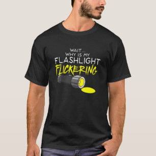Camiseta Fasmofobia parpadeante linterna - Caza fantasma