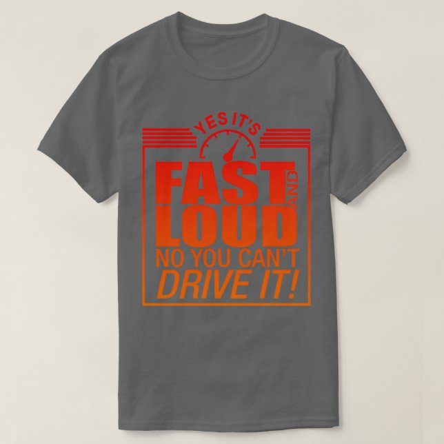 Camiseta Fast and Loud (Diseño del anverso)