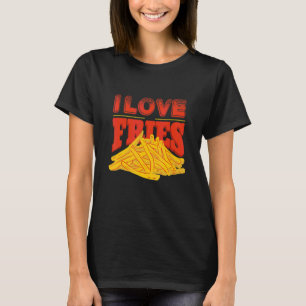 Camiseta Fast Food Junkie Chips Red White Fun
