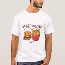 Fast Food Love: "We Go Together" Cute Burger & Fri