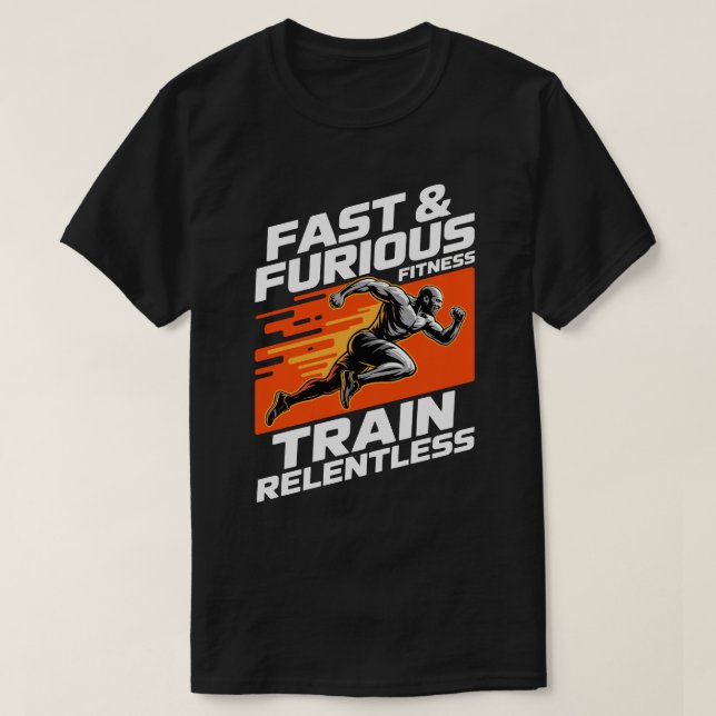 Camiseta Fast & Furious Fitness Train Relentless (Diseño del anverso)