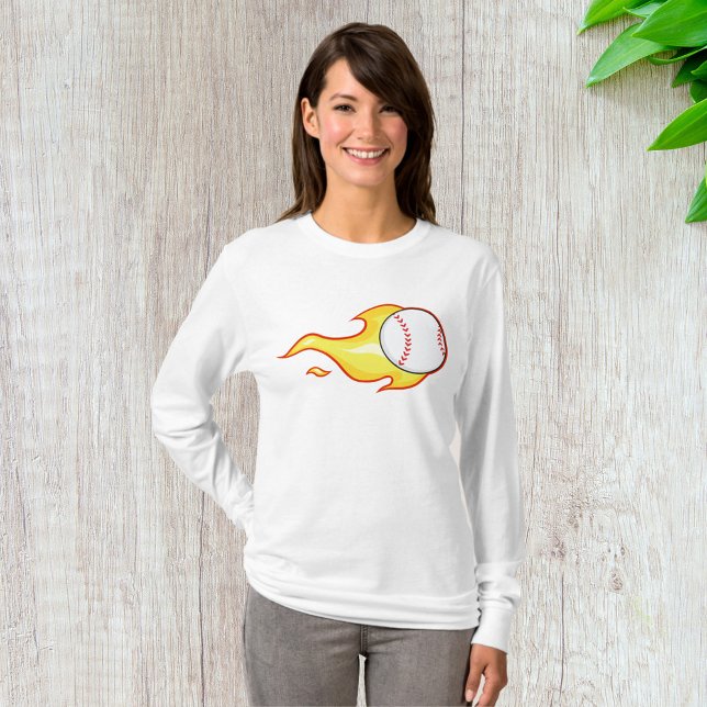 Camiseta Fastball Flame Baseball Sports (Subido por el creador)