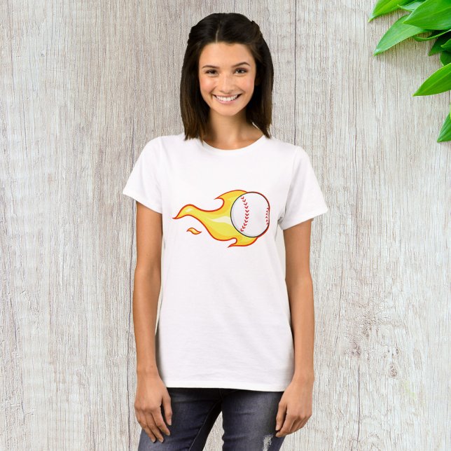 Camiseta Fastball Flame Baseball Sports (Subido por el creador)