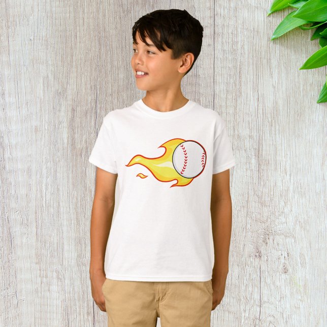 Camiseta Fastball Flame Baseball Sports (Subido por el creador)