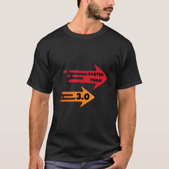 Camiseta Faster than 3 0 (Anverso)