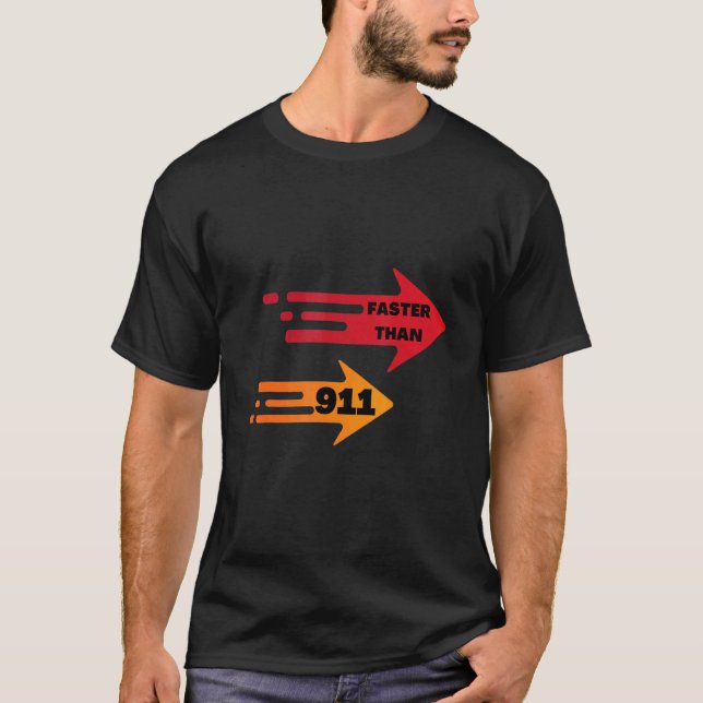 Camiseta Faster than 911 (Anverso)