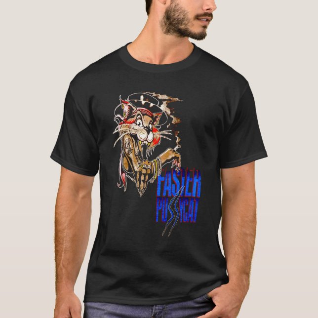 Camiseta FASTERPUSSYCAT 4 Leyenda más rápida de Pussycat1 (Anverso)
