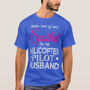 Camiseta Fastidiado por mi piloto de helicópteros, marido y