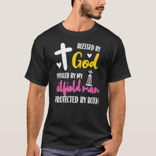 Camiseta Fastidiado Por Mi Trabajador De Oilfield Man Husba