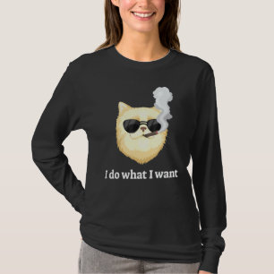 Camiseta Fastidioso Fumar Gato Lo Que Quiero