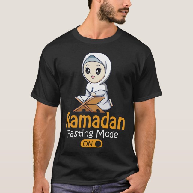 Camiseta Fasting Mode Ramadan On  Cool Islamic fasting  Ide (Anverso)