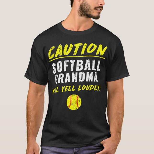 Camiseta Fastpitch Softball Grandma Funny (Anverso)