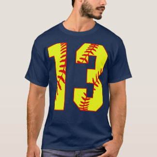 Camiseta Fastpitch Softball Número 13 13 Softball Shirt Jer