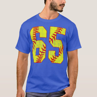 Camiseta Fastpitch Softball Número 65 65 Softball Shirt Jer