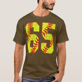 Camiseta Fastpitch Softball Número 65 65 Softball Shirt Jer